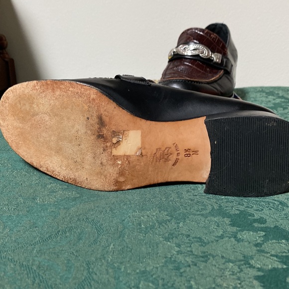 Vintage Brighton women’s Italian leather loafers S- 8 1/5 - Picture 8 of 10